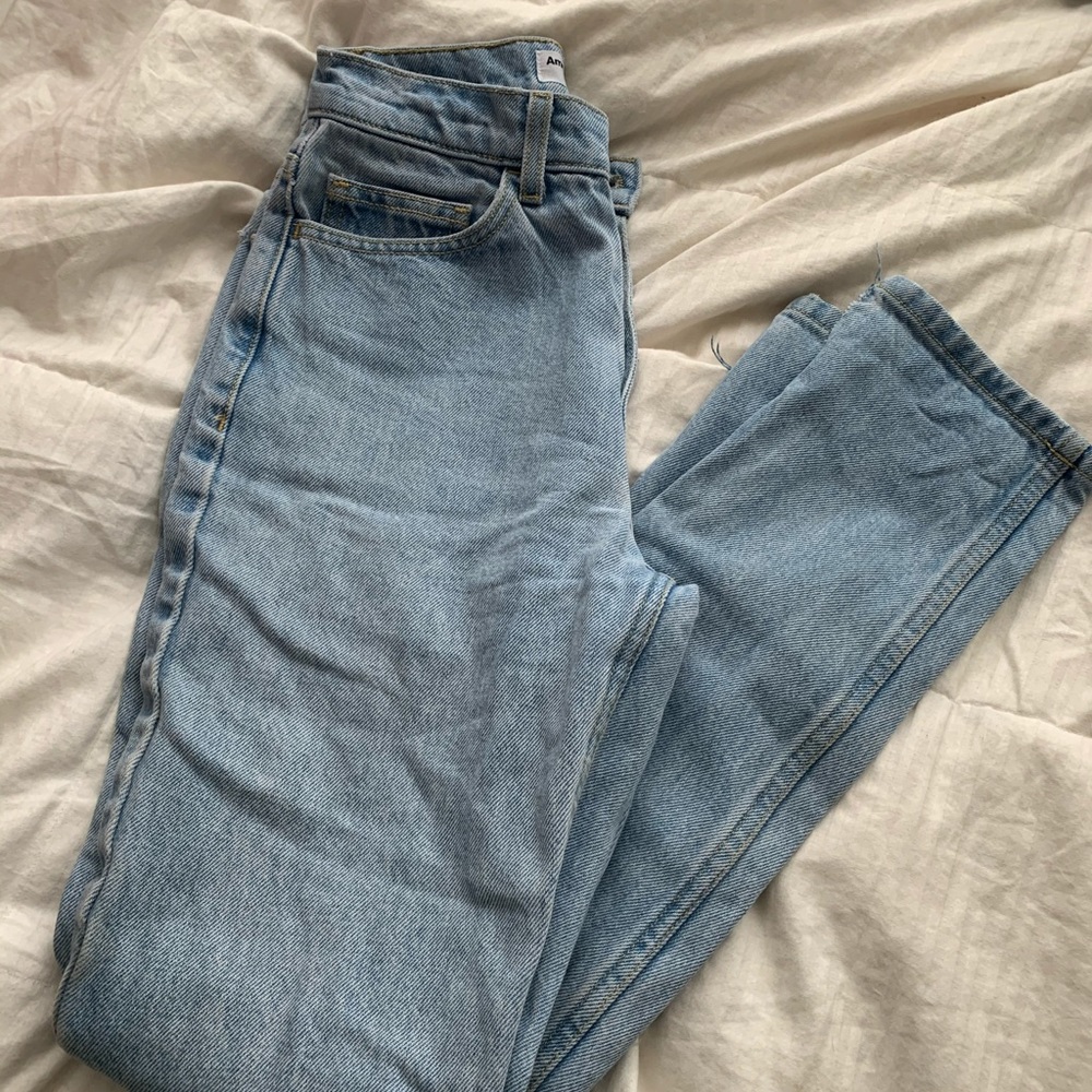 American apparel high waisted jeans